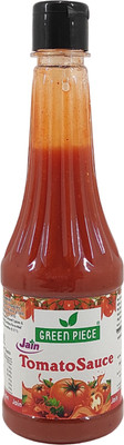 GREEN PIECE Jain Sauce With No Onion/Garlic Tomato Sauce/Catchup . Sauce(2 x 250 ml)