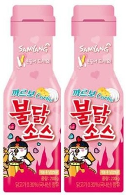 Samyang Pack Of 2 Buldak Hot Chicken Flavour Sauce Carbonara Sauce(2 x 100 g)