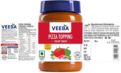 VEEBA Pizza Topping & Veg Mayonnaise Sauces(2 x 339.5 g)