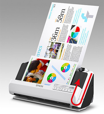 Epson DS-C490 DS-C490 Compact Desktop Document Scanner(White & Silver)