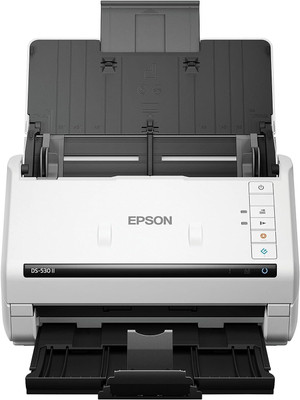 Epson Duplex Sheet-fed Document DS-530II Color Scanner(White & Black)