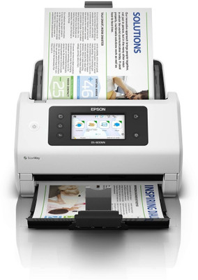 Epson - WorkForce DS-800WN A4 Duplex Sheet-fed Document Scanner(White)