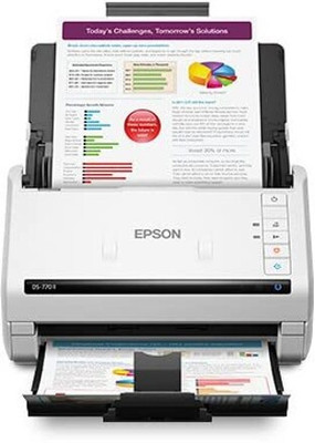 Epson Workforce DS-770II Color One Pass Duplex A4 Scanner(White)