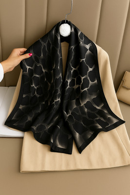 RUBA Z Printed Satin Blend Men & Women Fancy Scarf