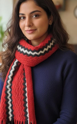 Fashion Point Solid Pure Wool Women Stole