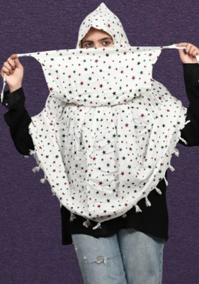 HOJIAX Printed Pure Cotton Women Scarf