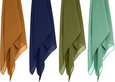 MATIFA Solid Georgette Women Scarf, Stole