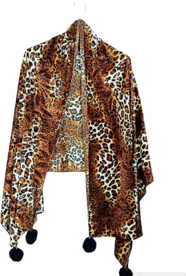 clotheinghub Animal Print Wool Blend Women Stole