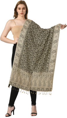 Ramnaya Floral Print Wool Blend Women Stole