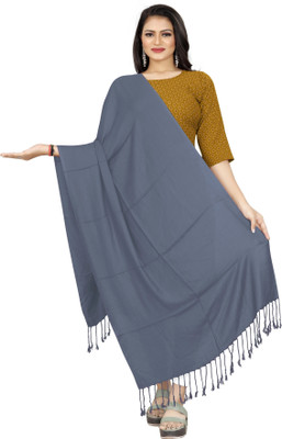 Ebadat Solid Viscose Women Fancy Scarf, Scarf, Stole
