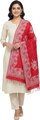 Pashmira Woven, Floral Print Wool Blend Women Stole