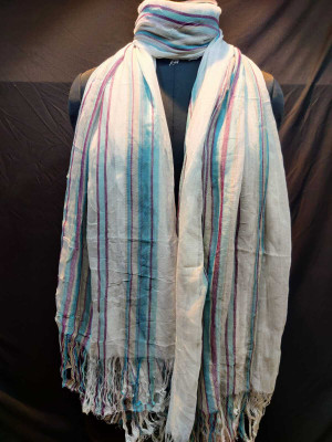 rudraoverseas Striped Pure Cotton Men & Women Scarf