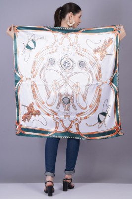 AXOLOTL Printed Satin Blend Women Scarf