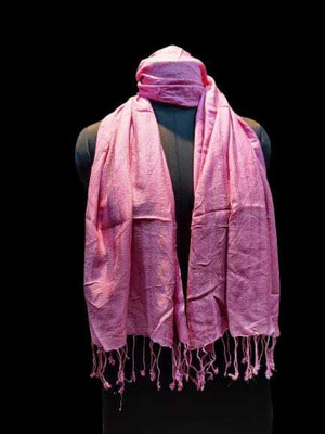 rudraoverseas Solid Cotton Rayon Blend Women Scarf