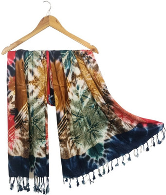 ogs Self Design, Printed Rayon Women Scarf, Stole, Fancy Scarf