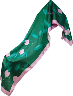 10z Trove Floral Print Silk Women Fancy Scarf
