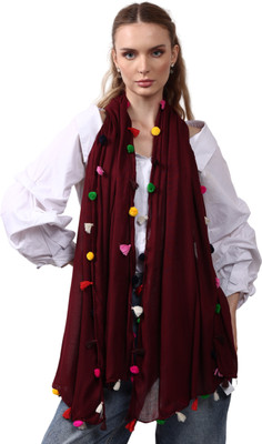 Cutie Pie Accessories Solid Rayon Women Stole