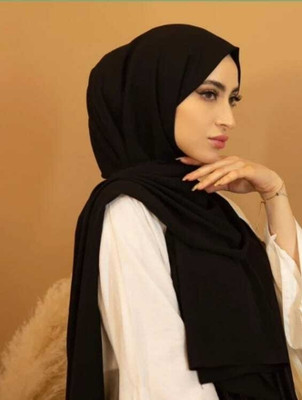 HMSA Solid Georgette Women Stole, Scarf, Fancy Scarf
