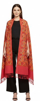 MUFFLY Embroidered Wool Blend Women Stole