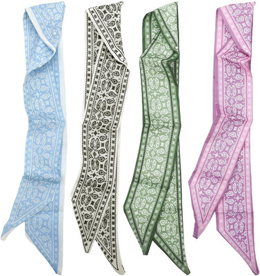 gustave Printed Satin Blend Women Scarf