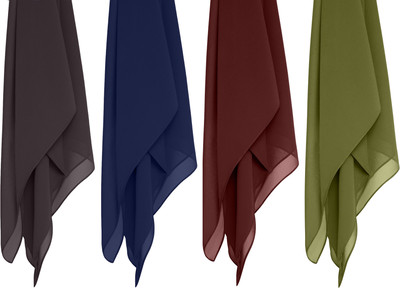 MATIFA Solid Georgette Women Scarf, Stole