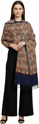 MUFFLY Floral Print Wool Blend Women Stole