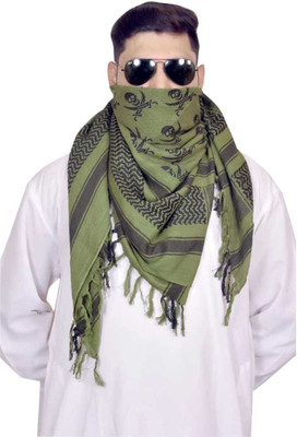 Shri Krishna Embroidered Cotton Blend Men & Women Scarf