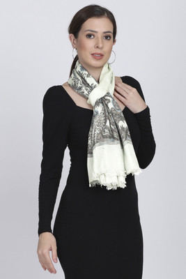 Cashmere Craft Printed Viscose Women Fancy Scarf