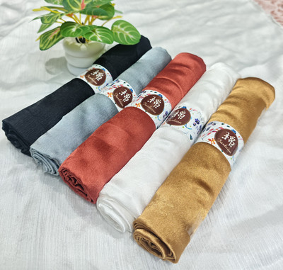 RTEX Solid Satin Blend Women Fancy Scarf