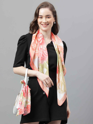 TOSSIDO Printed Poly Silk Women Scarf