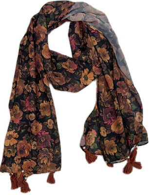 ci accessories Floral Print Georgette Girls Stole