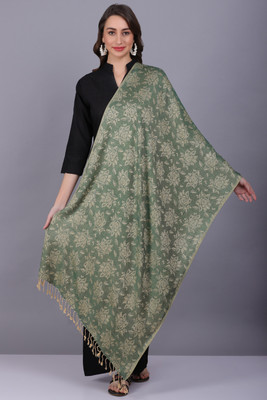 AXOLOTL Floral Print Viscose Women Stole