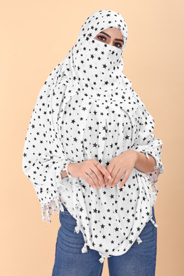 Kemza Printed Pure Cotton Women Faux Turtleneck Neck Cover
