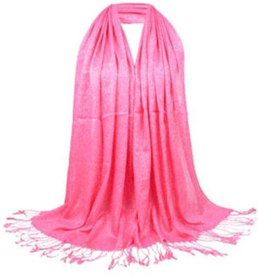 Shopping Store Solid Cotton Blend Men & Women Stole