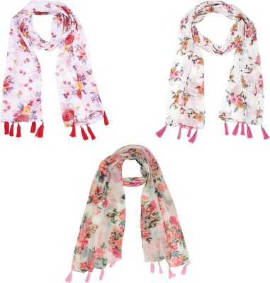 sahil fashion Floral Print Chiffon Women Scarf