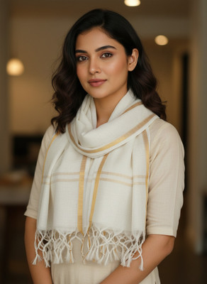 Afronza Solid Pure Cotton Women Stole, Scarf