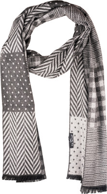 the tie hub Geometric Print Wool Blend Men Scarf