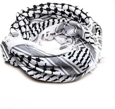 Arabic Shemagh Polka Print, Embroidered Polycotton Men & Women Scarf