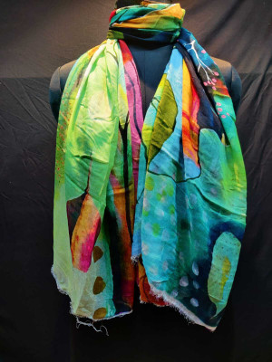 rudraoverseas Printed Cotton Rayon Blend Women Scarf