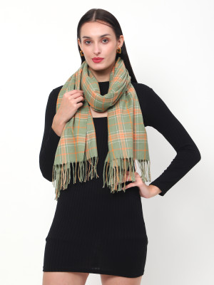 STA FASHION Checkered Wool Blend Girls Stole