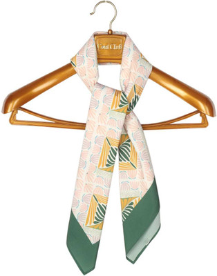 Beau Design Floral Print Polyester Women Fancy Scarf