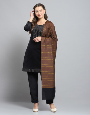 MONTE CARLO Self Design Wool Blend Women Stole