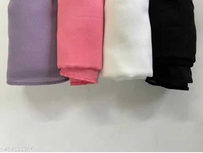 Hijab Solid Georgette Women Scarf, Stole