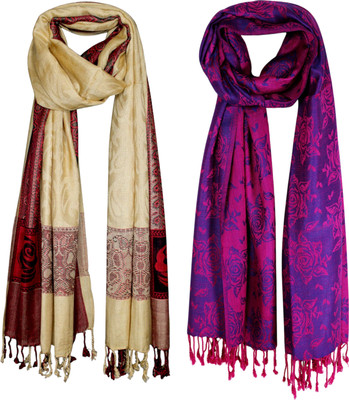 STOLESTUDIO Woven Viscose Girls Fancy Scarf, Stole