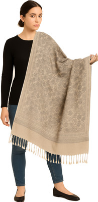 Ramnaya Floral Print Wool Blend Women Stole