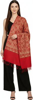 MUFFLY Floral Print Wool Blend Women Stole