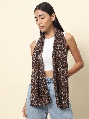 TREND ARREST Animal Print Polyester Women Scarf