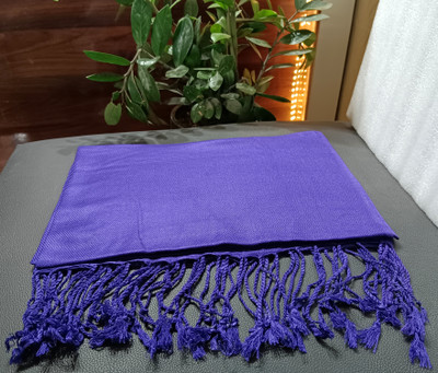 Earth Ro System Solid Cotton Blend Men & Women Stole