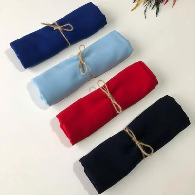 Habibisfashion Solid Chiffon Women Scarf, Fancy Scarf, Stole