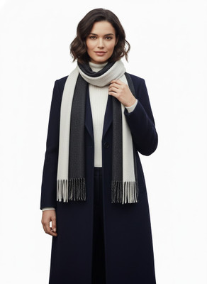 AlexVyan Solid Cotton Blend, Wool Blend, Polyester Women Scarf, Fancy Scarf, Stole